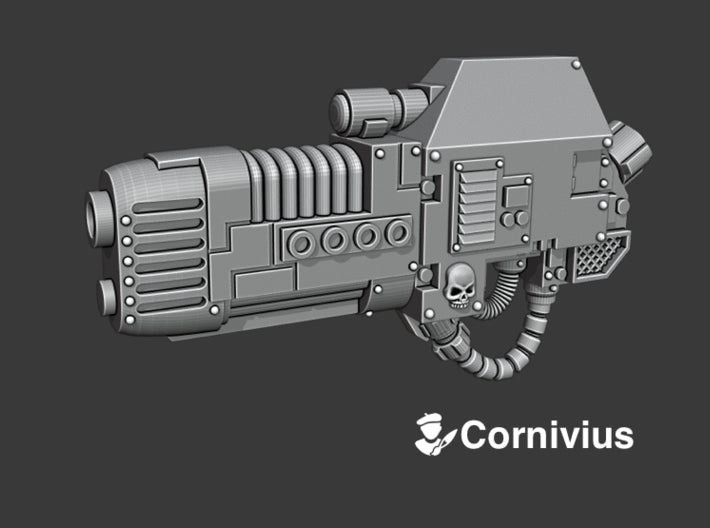 Base - Mortis Dread: PlazCannon (Left) 3d printed