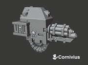 Base - Mortis Dread: GatCannon (Right) 3d printed