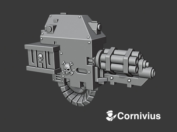 Base - Mortis Dread: GatCannon (Right) 3d printed