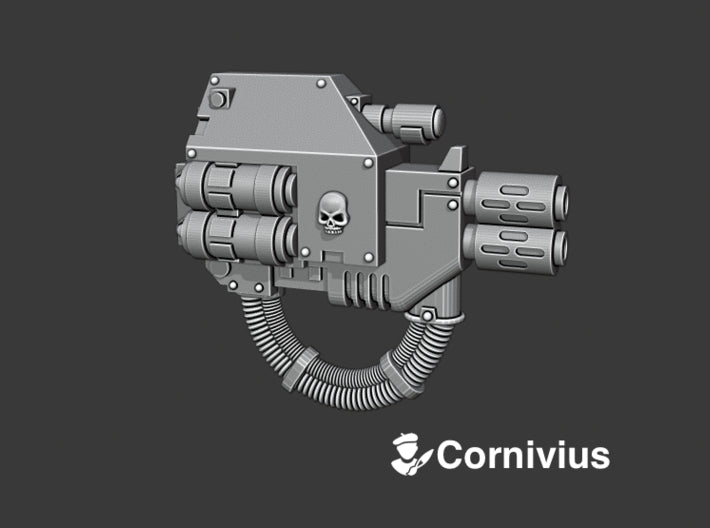 Base - Mortis Dread: MelterCannon (Right)	 3d printed