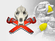 60x Sons of the Hunt - Small Convex Insignias (5mm 3d printed