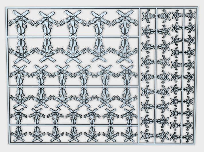 Sons of the Hunt - Flat Vehicle Insignia pack 3d printed