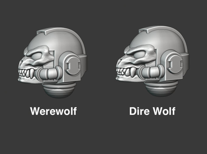 10x Multi Runes - G:9 Werewolf Helms 3d printed