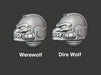 10x Base - G:9 Werewolf Helms 3d printed