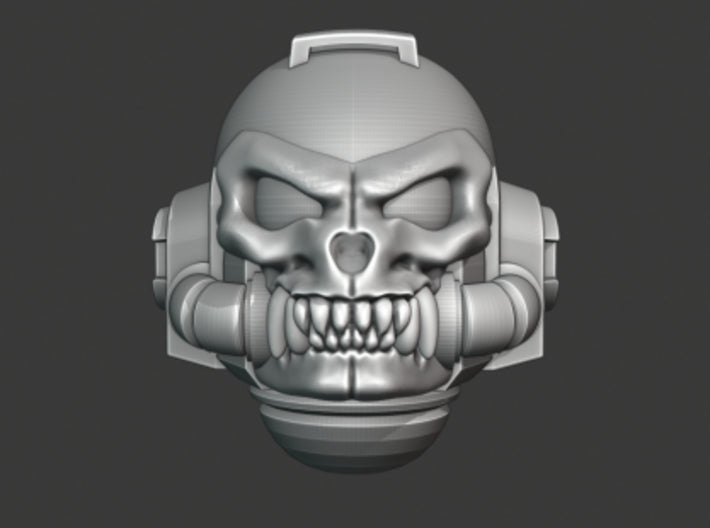 10x Base - G:9 Werewolf Helms 3d printed