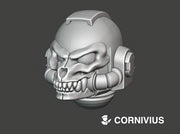 10x Base - G:9 Dire Wolf Helms 3d printed