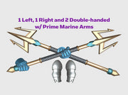 4x Energy Trident: Atlantis - Prime Set 3d printed