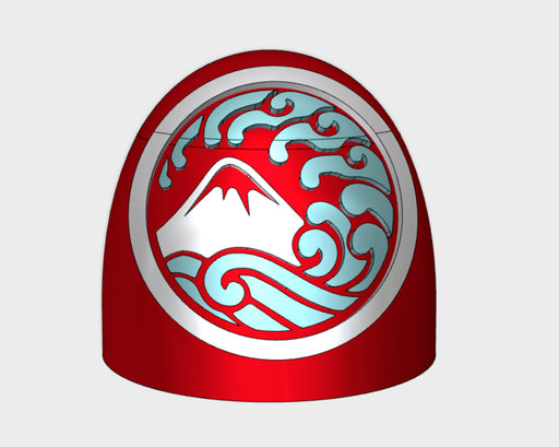 10x Nihon Knights - G:5a Shoulder Pads 3d printed