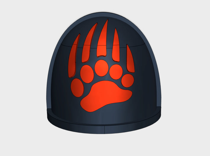 10x Blood Bears - G:4a Right Shoulder Pads 3d printed