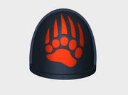 10x Blood Bears - G:4a Shoulder Pads 3d printed