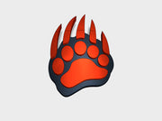 60x Blood Bears - Right Shoulder Insignias 3d printed