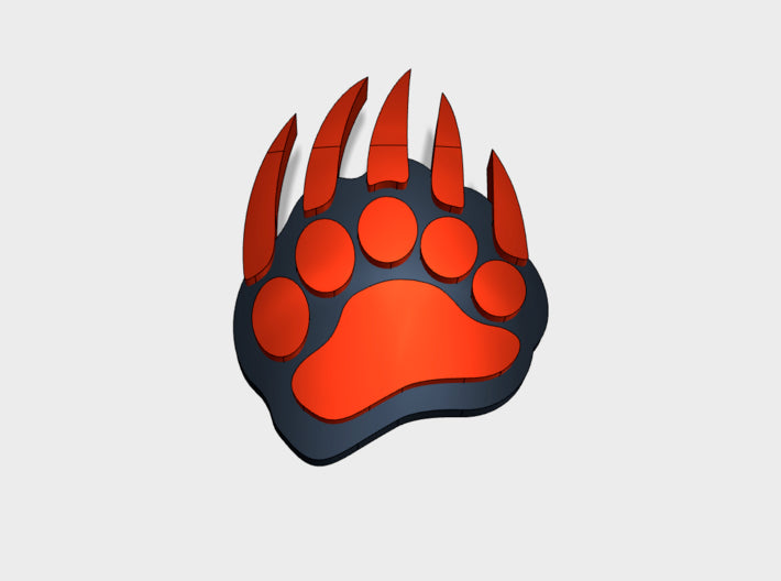 60x Blood Bears - Right Shoulder Insignias 3d printed