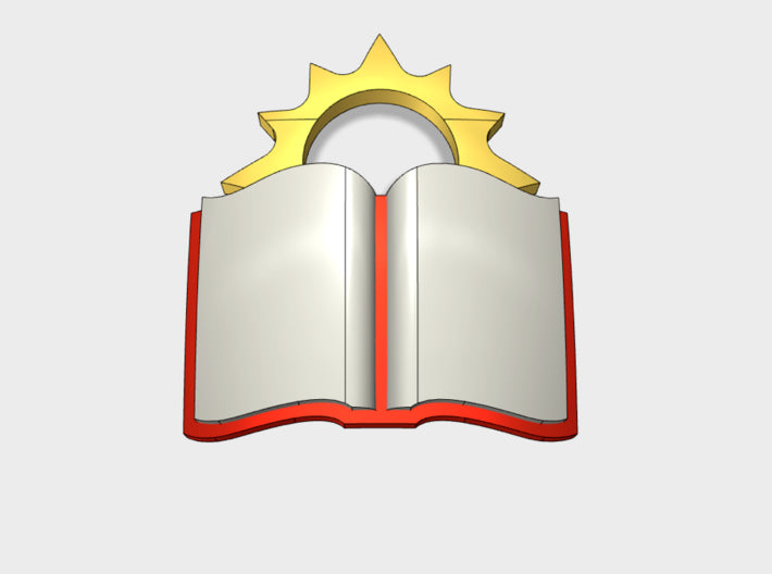 60x Holy Book - Shoulder Insignia pack 3d printed