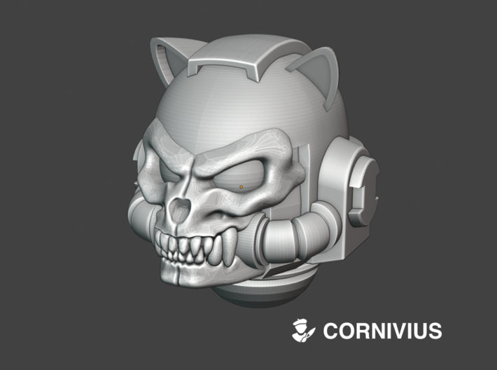 10x Base - G:9 Hellcat Helms 3d printed