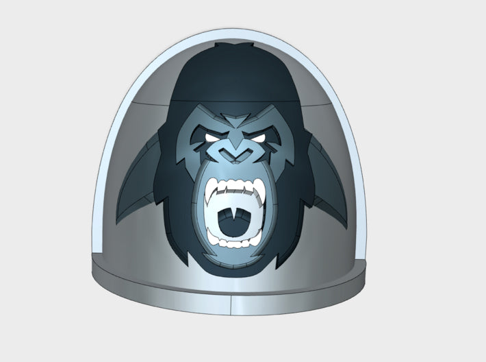 10x Angry Silverback- G:4a Shoulder Pads 3d printed