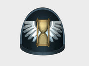 10x Winged Hourglass - G:4a Shoulder Pads 3d printed