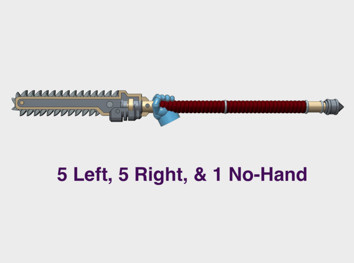 11x Roto Spear: Chain Glaive 3d printed