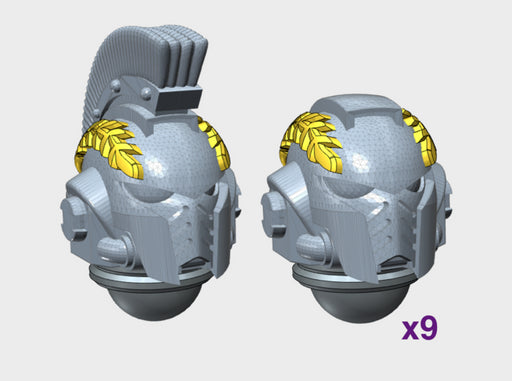10x Kings Fist - G:9 Reiver Helmets Tan Fine Detail Plastic
