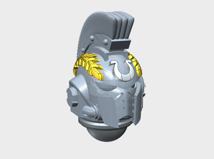 10x Ultra Laurel - Crested G:10 Prime Helmets 3d printed