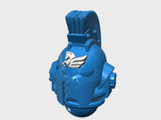 10x Winged Horse - Crested G:10 Prime Helmets 3d printed