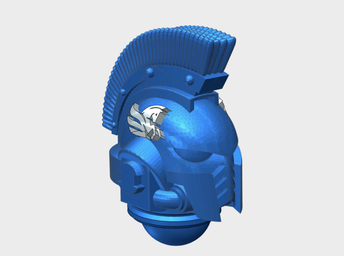 10x Winged Horse 2- Crested G:10 Prime Helms 3d printed