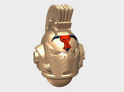 10x Greek Bull - Crested G:10 Prime Helmets 3d printed