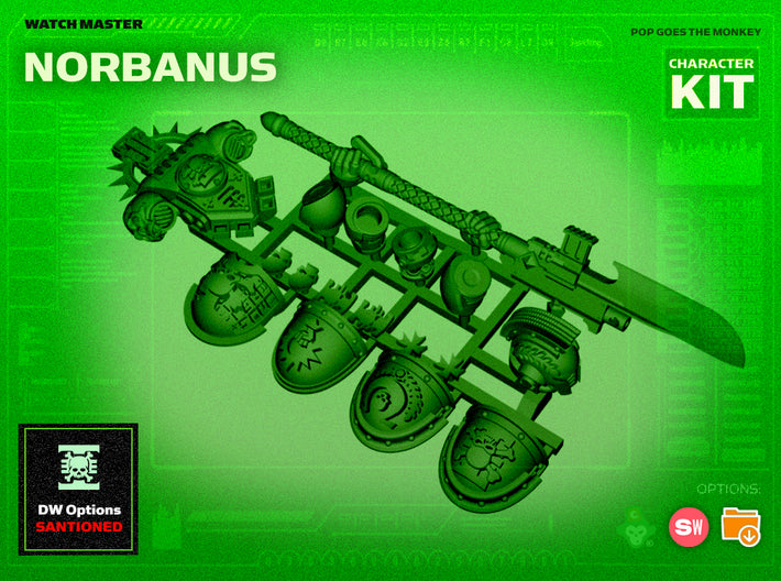 Character Kit: Watch Master Norbanus 3d printed