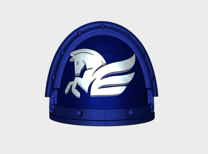 10x Winged Horse - G:3a Shoulder Pads 3d printed