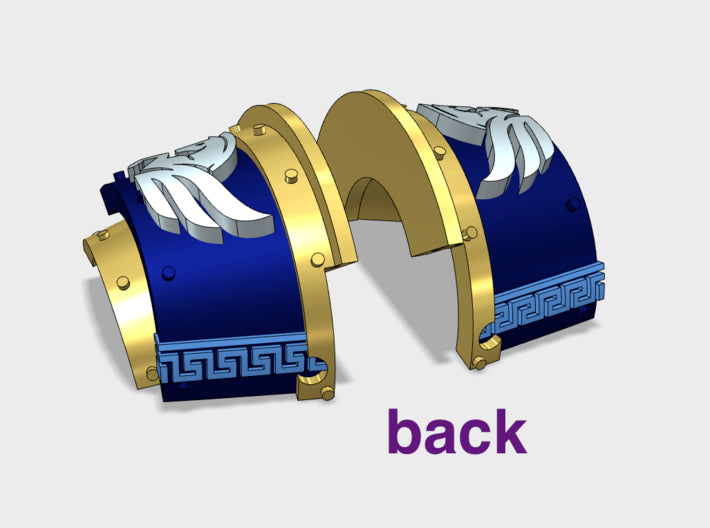 Winged Horse - T:2a Cataphractii Shoulder Sets 3d printed