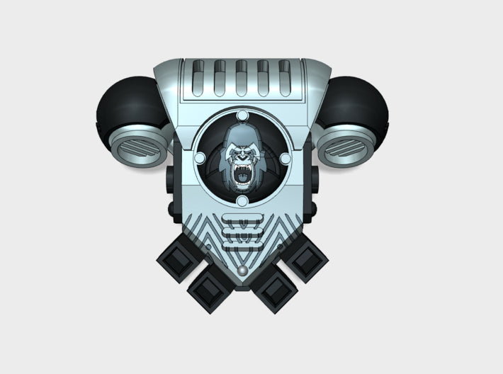 10x Silverbacks - Prime:1 PACs	 3d printed Designed for the new, bigger “Prime” Marine models