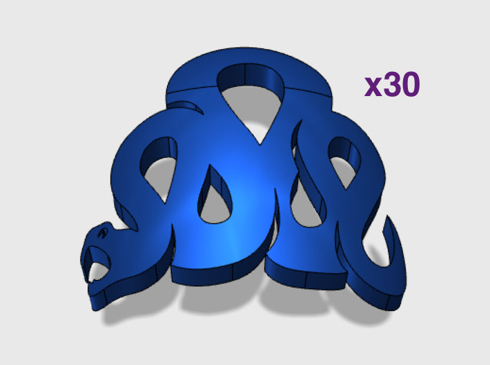 30x Iron Snakes : Shoulder Insignia pack 3d printed