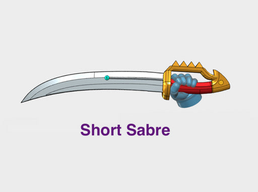 10x Left-handed Energy Sword: Short Dragoon 3d printed