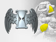 60x Mori Tempus - Small Convex Insignias (5mm) 3d printed