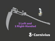 2x War Scythe: Reaper (1-handed) Chaos 3d printed