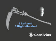 2x War Scythe: Reaper (1-handed) Prime 3d printed