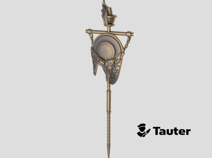 Dragonscale w/Torch - Battle Standard	 3d printed