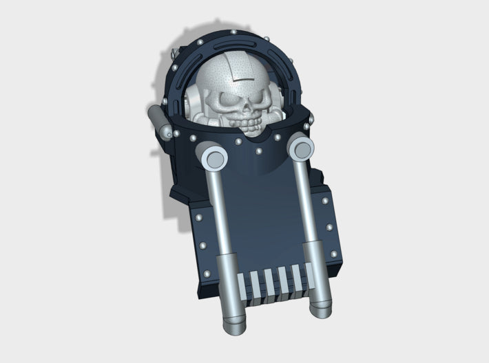 Skull Helm : War-Suit Headpiece	 3d printed