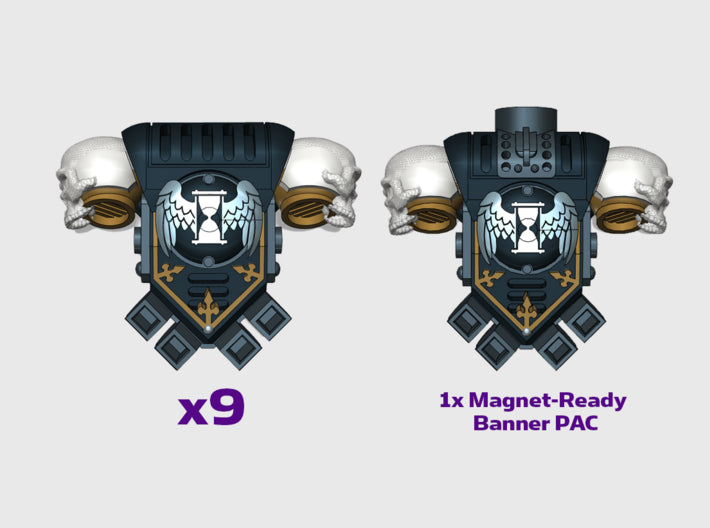 10x Mori Tempus - Prime:1 PACs (Mag.Vexilla Ready) 3d printed