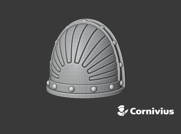 10x Rising Sun - G:2a Shoulder Pads 3d printed