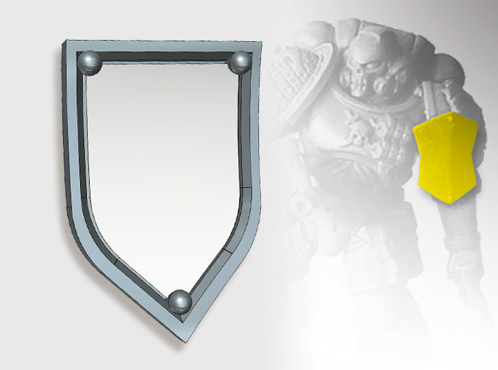 20x Blank - Kite Shoulder Shields 3d printed