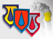 20x Teardrop - Shoulder Shields Variety Pack 3d printed