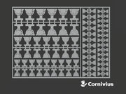 Graven Skulls - Flat Vehicle Insignia pack 3d printed