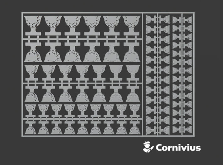 Graven Skulls - Flat Vehicle Insignia pack 3d printed