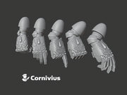 5x Blood Guard - Right-Hand Energy Fists 3d printed