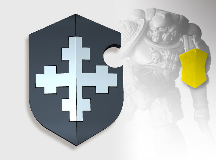 20x Iron Knights - Shoulder Shields 3d printed