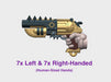 14x Chaos B:38 Bolt Revolver (L&amp;R Human Hands) 3d printed