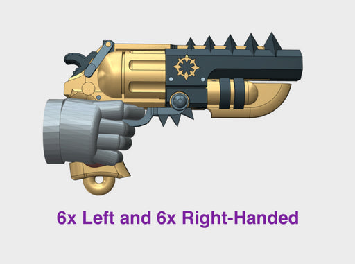 12x Chaos B:38 Bolt Revolver (L&amp;R) 3d printed