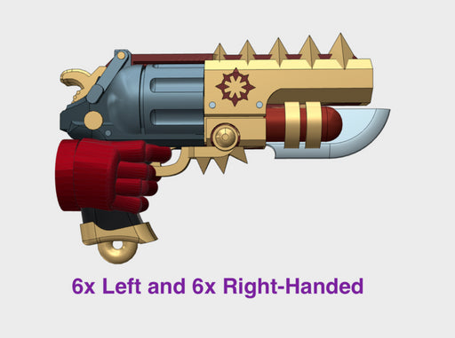 12x Chaos BF:50 Bolt Revolver (L&amp;R) 3d printed
