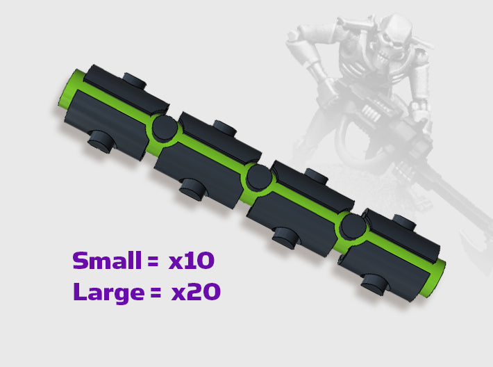 Duo : Necrotech Flayer Tubes 3d printed