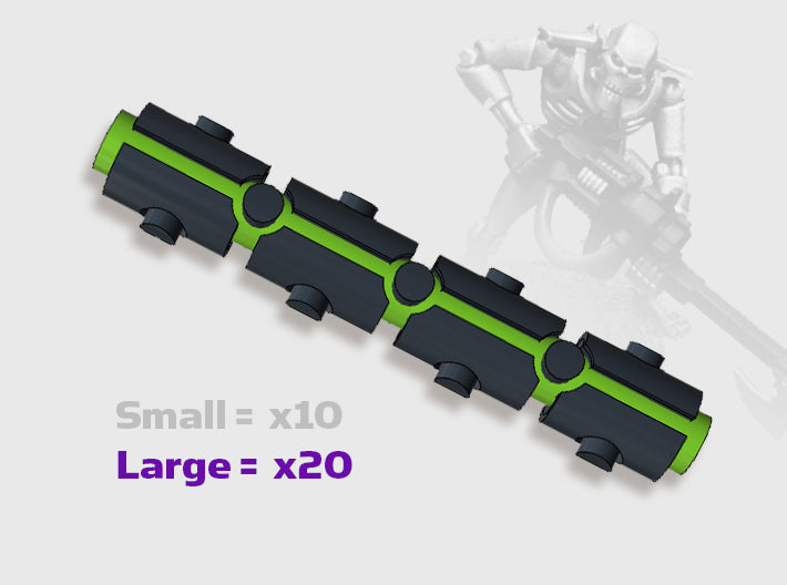 Duo : Necrotech Flayer Tubes 3d printed